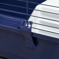 PawHut Gabbia per Conigli Porcellini d'India e Piccoli Animali con Struttura Rialzata, Ruote Girevoli e Accessori Inclusi 78x44x91cm(m-10)