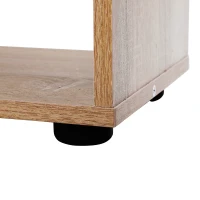 HOMCOM Libreria in Legno Design Moderno con 8 Ripiani, 70x24x178cm, Color Legno Naturale(m-10)