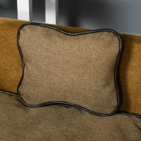 PawHut Divano sofa lettino letto di lusso per cani gatti animali domestici in pelle sintetica(m-8)