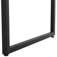 HOMCOM Scrivania Moderna Salvaspazio dal Design Industriale con 1 Cassetto, in Legno e Metallo, per Camera/Ufficio, 110x45x76cm(m-9)