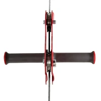 Outsunny outdoor zipline voor kinderen van 3-14 jaar rood 2000 x 28 x 140 cm(m-5)