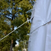 Tente barnum tonnelle de réception 6L x 4l x 2,8H m blanc(m-9)