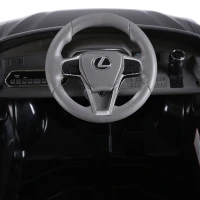 HOMCOM Coche Eléctrico para Niños +3 Años Automóvil LEXUS LC500 Control Remoto y Manual con Música Bocina y Faros Soporta Máx.30 kg 106x63x44 cm Negro(m-8)