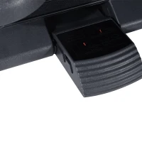 HOMCOM Apoio para os pés para escritório Altura ajustável a 3 níveis  Cor Preto 46 x 35 cm(m-11)