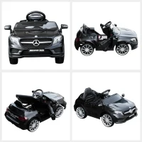 HOMCOM Mercedes Benz GLA Licensed 6V Kids Electric Ride On Car Toy with Remote Control Music Headlight for 3 Years Old Black(m-9)
