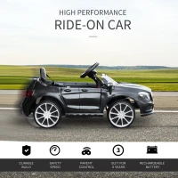 HOMCOM Mercedes Benz GLA Licensed 6V Kids Electric Ride On Car Toy with Remote Control Music Headlight for 3 Years Old Black(m-4)