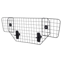 PawHut Heavy Duty Pet Dog Guard Wire Mesh Car Barrier Adjustable  Auto SUVs Vehicle Fence Safety Grill Black(m-8)