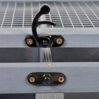 PawHut Wooden Hamster Cage Rodent Mouse Pet Small Animal Kit Large Hut Box Double Room Easy Clean 92 x 34 x 48 cm(m-8)