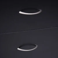 HOMCOM Sideboard, Storage Cabinet with 2 Doors and 4 Drawers, Free Standing Cupboard, Chest Organizer for Kitchen and Living Room, Black(m-7)