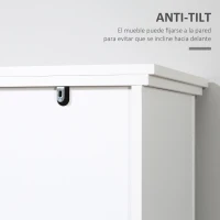 HOMCOM Armario buffet de cocina mueble de almacenamiento con puerta corredera imitación granero estantes ajustables para comedor cocina sala de estar 80 x 39 x 87 cm(m-6)