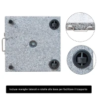 Outsunny Suport Baza Pentru Umbrela de Gradina in Marmura 25kg, 40x40x38cm(m-5)