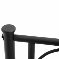 Homcom Structura Pat 1 Persoana – Otel 90×200 cm cu Tablie(m-7)