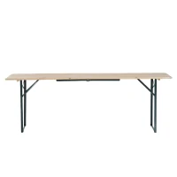 Outsunny Set de Gradina Pliabil Masa cu 2 Banci in Lemn de Brad(m-7)