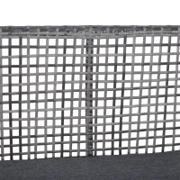 Outsunny Canapea bancuta de gradina 2 locuei in Rattan si aluminiu Gri 118 x 75 x 79 cm(m-9)