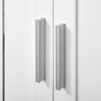 kleankin Dulapior de Baie sub Lavoar cu 2 Usi din MDF cu Economisire de Spatiu cu Etajere Reglabile 60x30x60cm Alb(m-8)