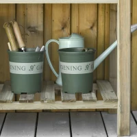 Outsunny Jardiniera Inaltata din Lemn cu Picioare si Polita Inferioara pentru Gradina si Balcon 91x51x76cm(m-9)