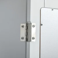 kleankin Mobilier Baie Suspendat cu Oglinda si Usa cu Inchidere Magnetica, 41x14x60cm - Alb(m-9)