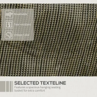 Outsunny fotoliu suspendat, cu 2 locuri, pentru gradina, maro(m-8)