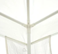 Outsunny Gazebo pentru Grădină Cort pentru Extern Impermeabil Schelet din Oțel 3x3m Alb(m-4)