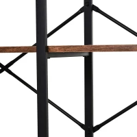 HOMCOM raft stil industrial, 3 nivele, 120x30x76 cm(m-12)