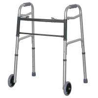 Homcom Premergator Pliabil si Super Lejer din Aluminiu cu 2 Roti si Inaltime Reglabila 77-95cm(m-1)