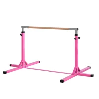 Homcom Bara Gimnastica/Balet – 95–145 cm, Reglabila, Roz pentru Copii(m-7)
