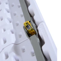 Outsunny Masa Pliabila tip Valiza pentru Camping si Picnic in Polietilene, Alb, 122x61x59/74cm(m-10)