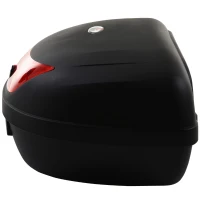 HOMCOM Cutie pentru Casca pentru Motocicleta 48L cu 2 chei din PP Negru 59 x 43 x33cm(m-10)