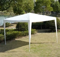 Outsunny Gazebo pentru Grădină Cort pentru Extern Impermeabil Schelet din Oțel 3x3m Alb(m-8)