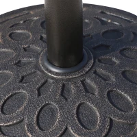 Outsunny Baza pentru umbrela 12kg din rasina Φ48.5x34cm pentru stalpi 38-48mm bronz(m-9)