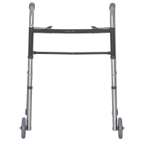 Homcom Premergator Pliabil si Super Lejer din Aluminiu cu 2 Roti si Inaltime Reglabila 77-95cm(m-4)