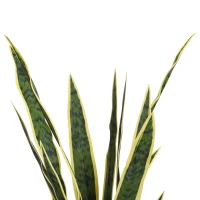 Outsunny limba soacrei planta artificiala, cu vas, 15x80cm(m-6)