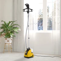HOMCOM fier de calcat vertical cu vapor 1.4L 1800W, galben(m-2)