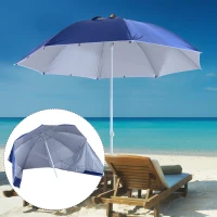 Outsunny Umbrela Parasolara 2 in 1 din Poliester Fier cu Geanta de Transport 210x 222cm(m-2)