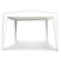 Outsunny Gazebo pentru Grădină Cort pentru Extern Impermeabil Schelet din Oțel 3x3m Alb(m-1)