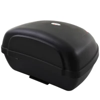 HOMCOM Cutie pentru Casca pentru Motocicleta 48L cu 2 chei din PP Negru 59 x 43 x33cm(m-11)