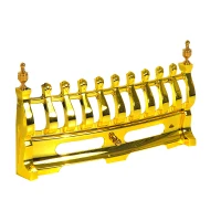 HOMCOM Șemineu Electric Încorporabil sau de Podea 2000W din Plastic și Metal, Auriu, 48x19x59cm(m-9)