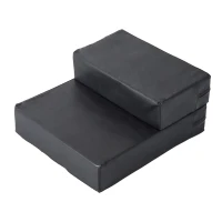 PawHut Scara pentru caini saltea 2 in 1 din PU si burete poliuretan 45x39x20cm negru(m-1)