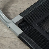 PawHut Saltea pentru caini pentru spatii interioare si exterioare Capacitate de pana la 32kg cu material care permite trecerea aerului 130x90x20cm negru(m-9)