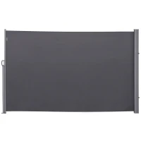 Outsunny Copertina pentru Exterior Extensibila Automata 0-3m in poliester, 300x160cm Gri(m-4)