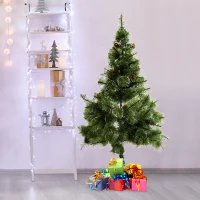 HomCom Albero di Natale Artificiale 150cm 229 Rami con 35 Pigne(m-2)