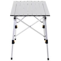 Outsunny Masa Pliabila de Camping din Aluminiu 90 x 53 x 45/65 cm(m-9)