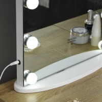 HOMCOM Oglinda de Machiaj cu LED & Reglaj Tactil de Lumina(m-11)