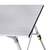 Outsunny Masa Pliabila de Camping din Aluminiu 90 x 53 x 45/65 cm(m-11)