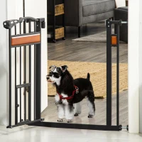PawHut Portita pentru caini cu fixare prin apasare, extensibila 74-80 cm(m-2)
