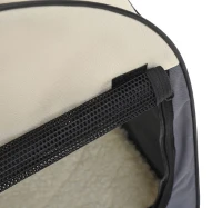 PawHut Geanta de Transport Pliabila pentru caini, Gri, 61x46x51cm(m-9)