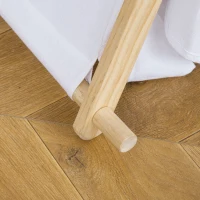 HOMCOM Cort Indian pentru Copii 3-6 Ani cu Usa si Fereastra din Lemn si Poliester, 130x111x136cm, Gri si Alb(m-8)