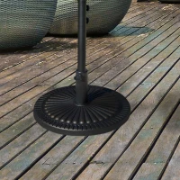 Outsunny Suport pentru umbrela de exterior, 14kg, rotund, Bronz(m-2)