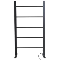 Homcom Sistem de uscat Prosoape Suport de Uscat Rufe Electric 100W Vertical cu 5 Axe, 58x39x105cm(m-4)