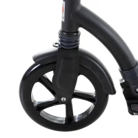 Homcom Trotineta pentru Adulti Pliabila din Aluminiu cu Manubriu Reglabil Negru(m-8)